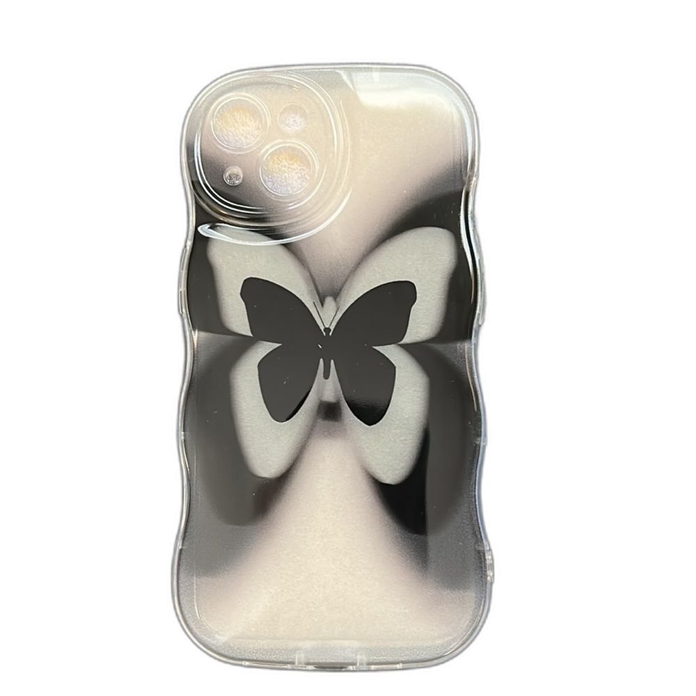 Graphic Wave Gradient Butterfly Apple iPhone Case for iPhone 14 clear Tote#2